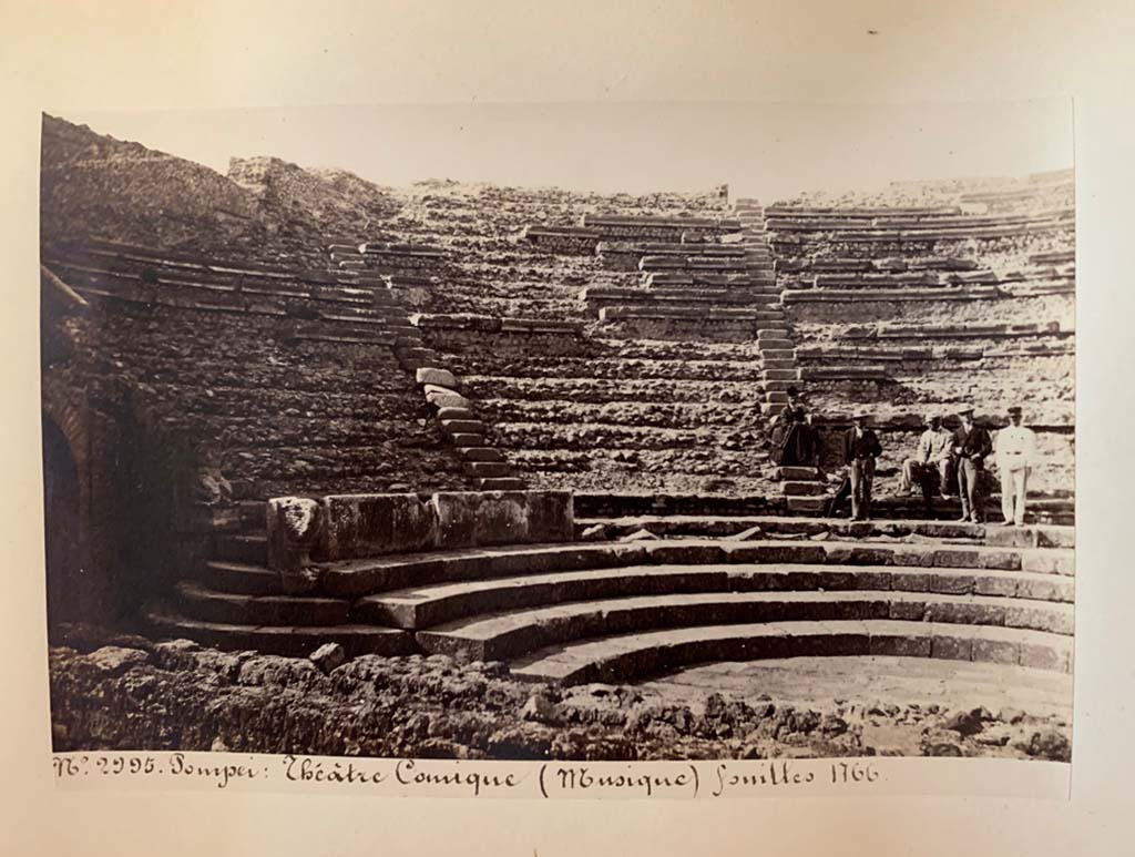 VIII.7.19 Pompeii. Album by M. Amodio, c.1880, entitled “Pompei, destroyed on 23 November 79, discovered in 1748”.
Looking north-west. Photo courtesy of Rick Bauer.
