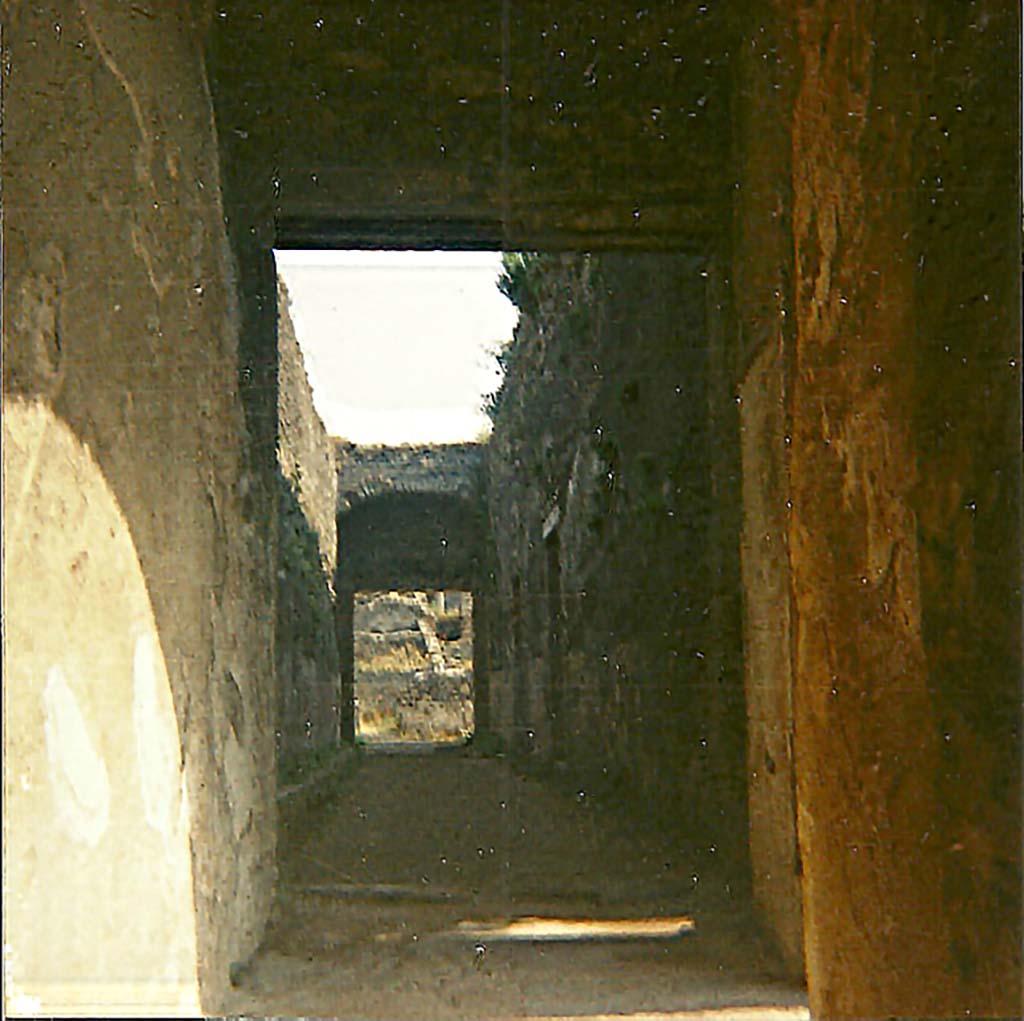 VIII.7.20 Pompeii. 1978. Passageway looking east towards Via Stabiana. Photo courtesy of Roberta Falanelli.