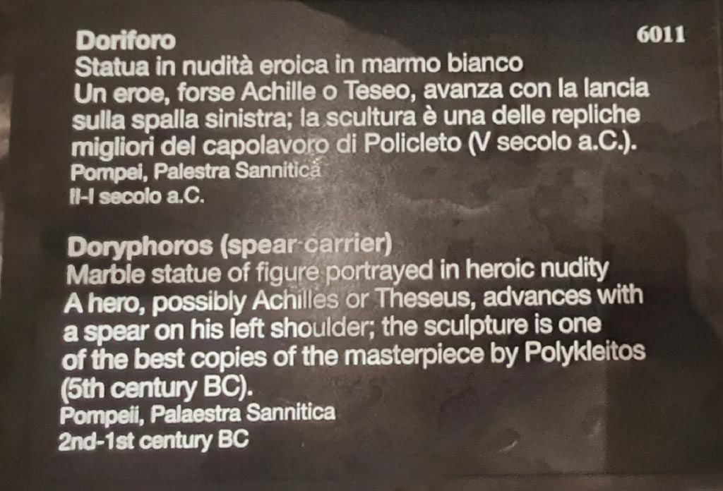 VIII.7.29 Pompeii. April 2023. Information description card. Photo courtesy of Giuseppe Ciaramella.