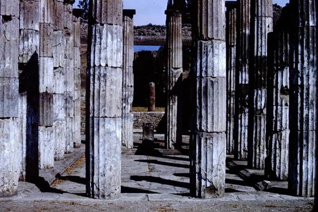 IX.1.20 Pompeii.  December 2006.  Capitals on east side of atrium.