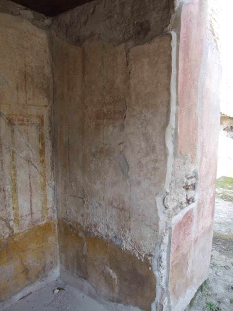 IX.3.5 Pompeii.  March 2009.  Room 19.  East wall of recess.