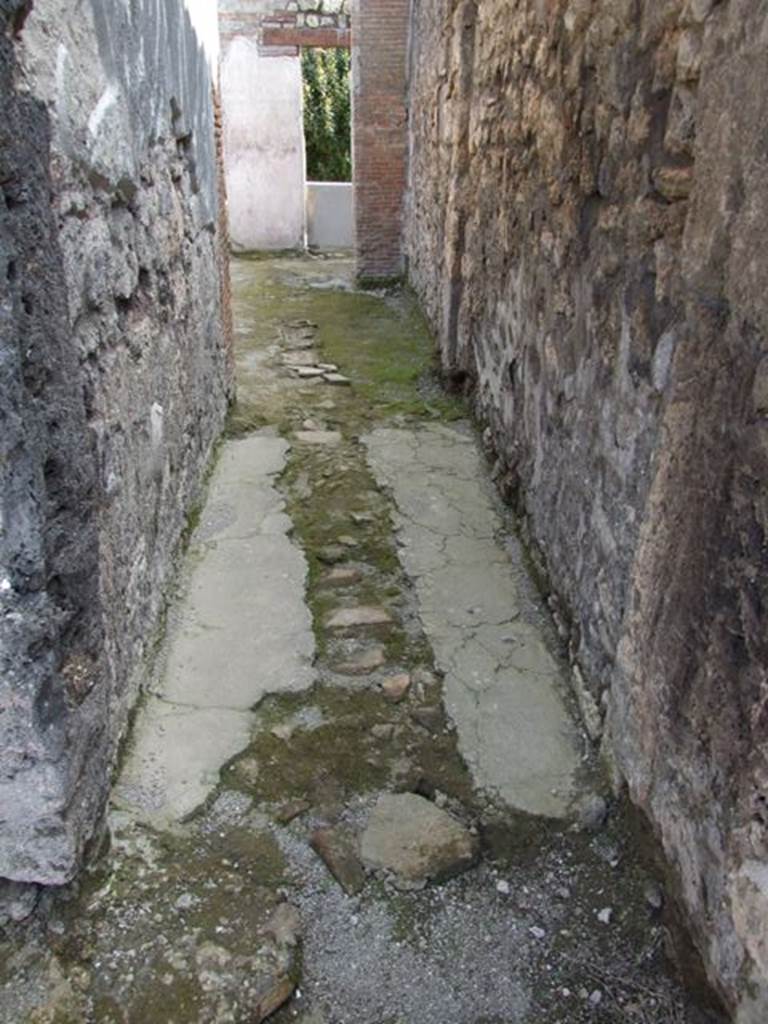 IX.3.5 Pompeii.  March 2009.    Room 33.  Corridor, looking south to room 21.