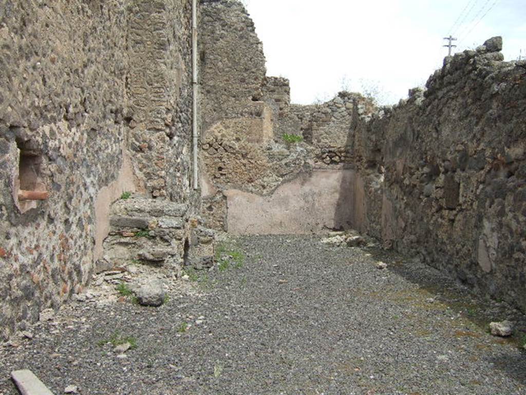 IX.3.7 Pompeii. May 2006. North and east wall. 