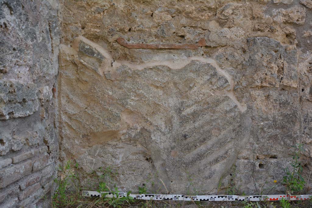 IX.5.2 Pompeii. May 2017. Room L, detail from south end of west wall.
Foto Christian Beck, ERC Grant 681269 DCOR.

