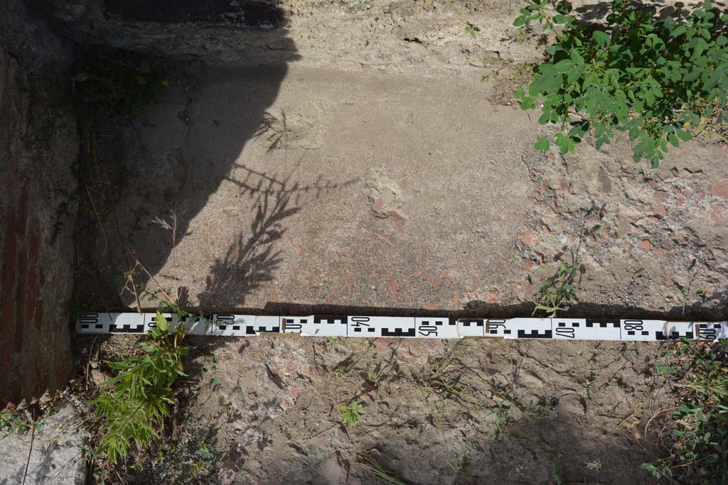 IX.5.2 Pompeii. May 2017. Room L, remaining flooring at north end of east wall.
Foto Christian Beck, ERC Grant 681269 DCOR.

