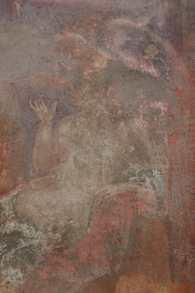 IX.5.2 Pompeii. May 2019. Room ‘u’, detail of Thetis from central wall painting on east wall.
Foto Christian Beck, ERC Grant 681269 DÉCOR.
