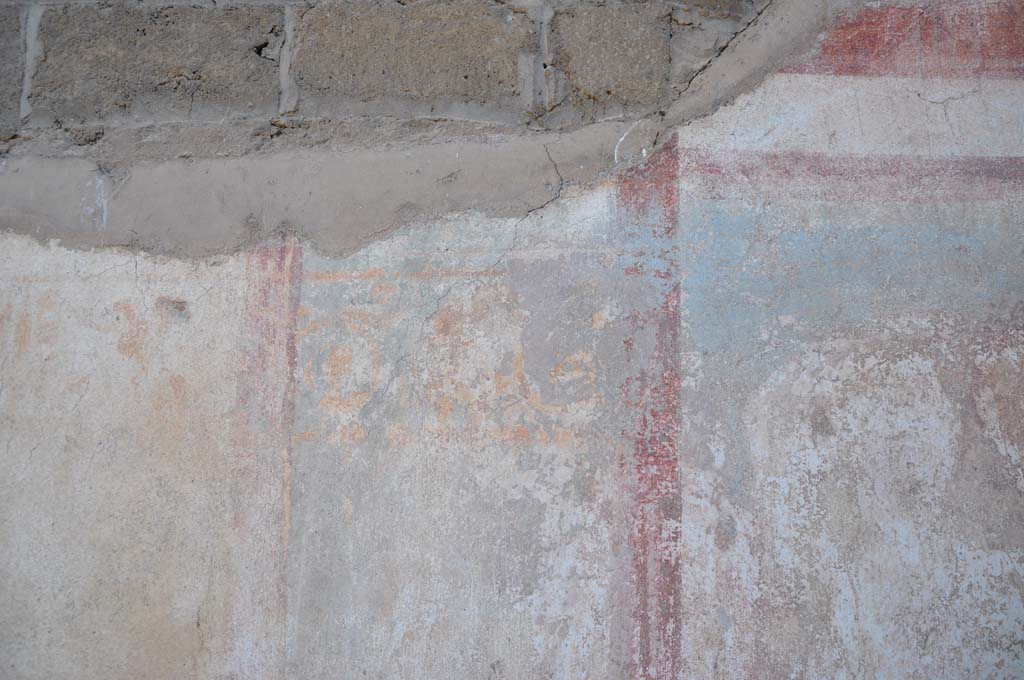 IX.5.2 Pompeii. March 2017. Room ‘c’, painted decoration on upper north wall at east end.
Foto Christian Beck, ERC Grant 681269 DÉCOR.
