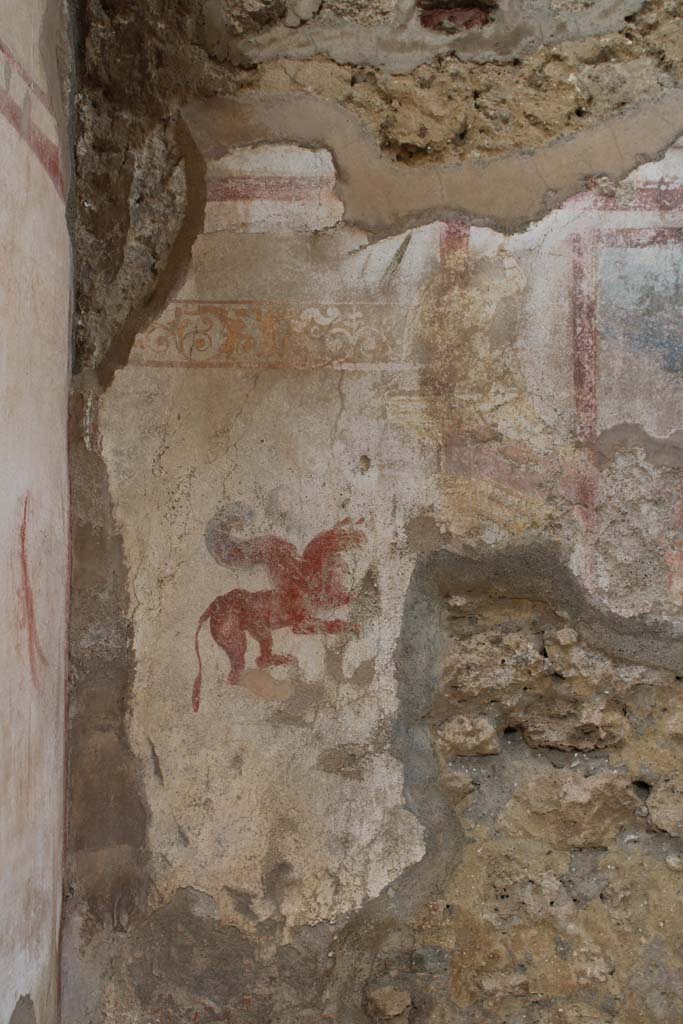 IX.5.2 Pompeii. March 2017. Room ‘c’, detail of east wall at north end.
Foto Christian Beck, ERC Grant 681269 DÉCOR.
