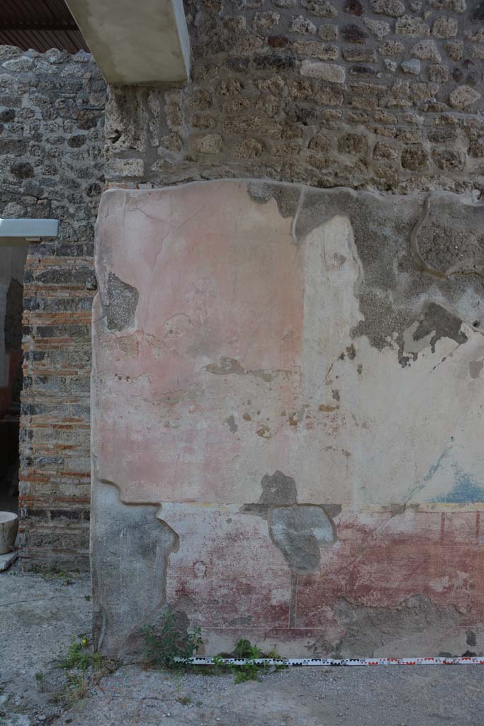 IX.5.11 Pompeii. May 2017. Room l (L), north end of east wall of tablinum.
Foto Christian Beck, ERC Grant 681269 DCOR.

