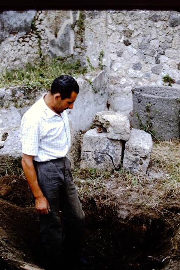 IX.9.6/10 Pompeii. 1964. Studying. Photo by Stanley A. Jashemski.
Source: The Wilhelmina and Stanley A. Jashemski archive in the University of Maryland Library, Special Collections (See collection page) and made available under the Creative Commons Attribution-Non Commercial License v.4. See Licence and use details.
J64f1246
