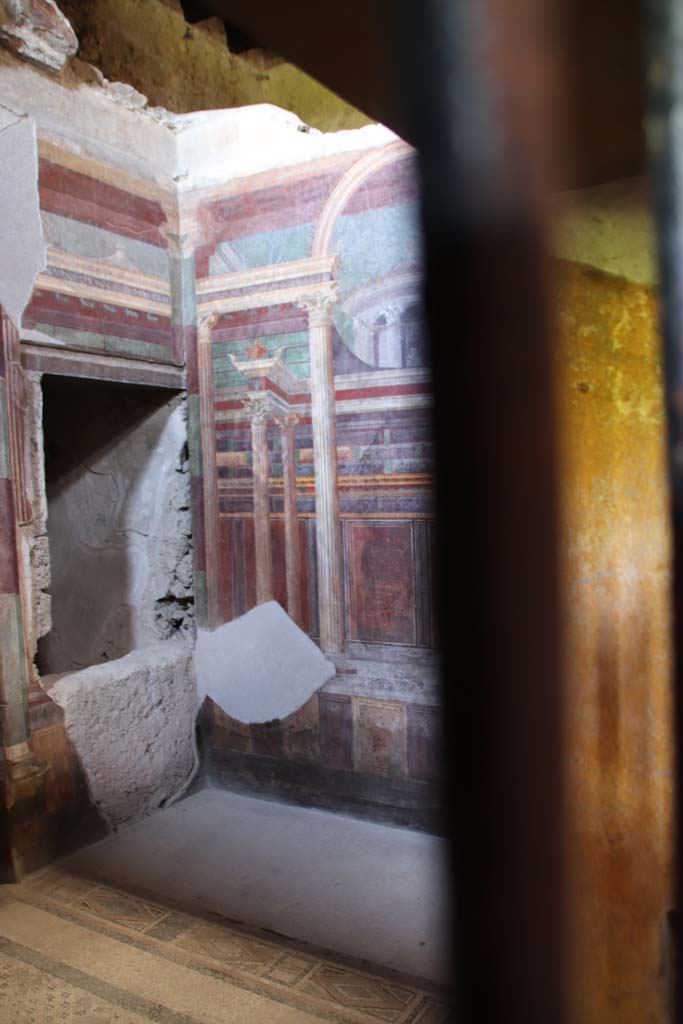 Villa of Mysteries, Pompeii. September 2021. 
Room 16, looking towards south-east corner. Photo courtesy of Klaus Heese.
