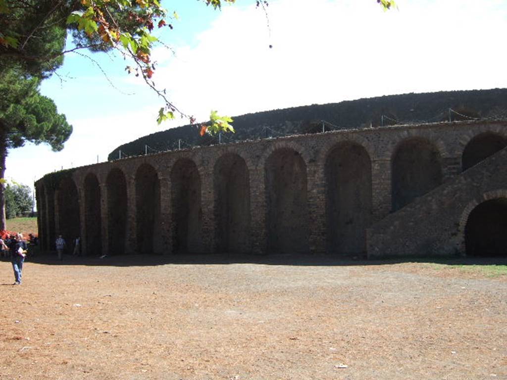 Amphitheatre at east end of Via di Castricio. September 2005.