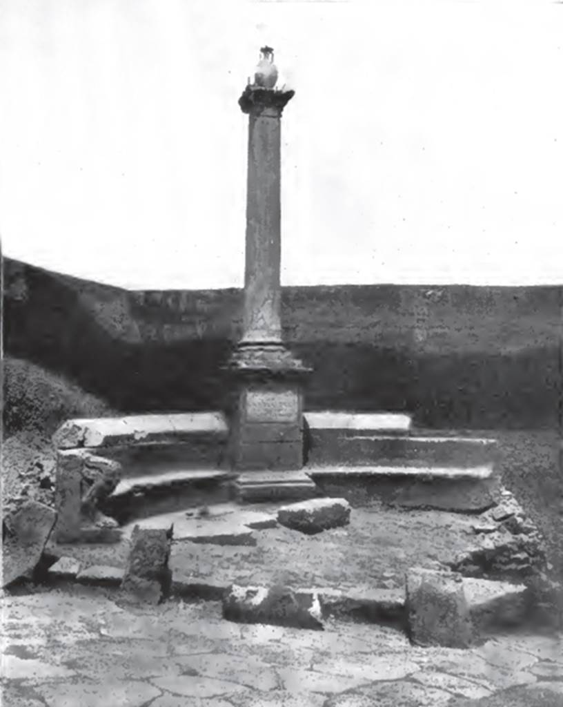 NGG Pompeii. 1910 photo, looking east towards tomb of Aesquillia Polla.