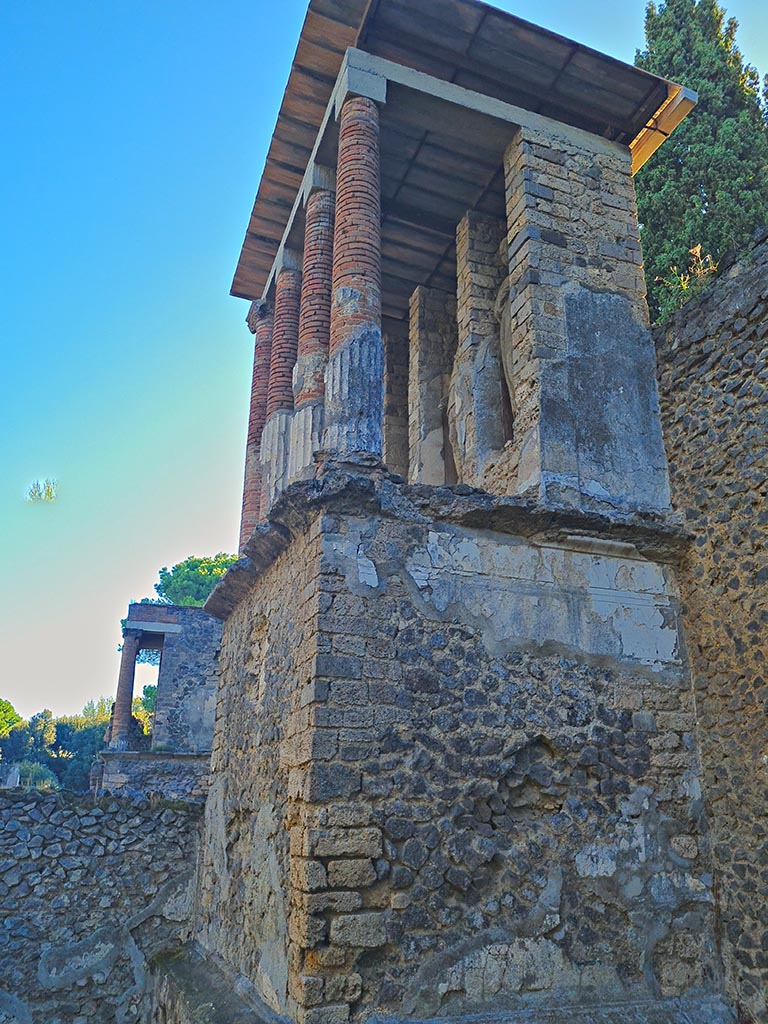 Pompeii Porta Nocera. October 2024. Tomb 13OS. Looking east. Photo courtesy of Giuseppe Ciaramella.