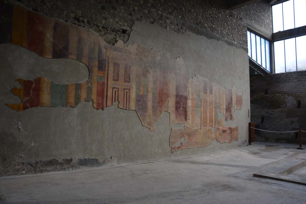 Oplontis, May 2011. Room 5, the atrium, looking along the east wall from the south side. Photo courtesy of Michael Binns.

