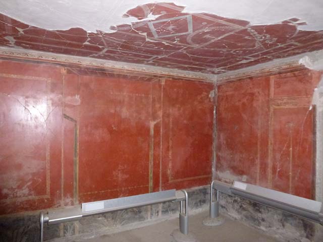 Oplontis, May 2010. Room 38, painted ceiling. Photo courtesy of Buzz Ferebee.