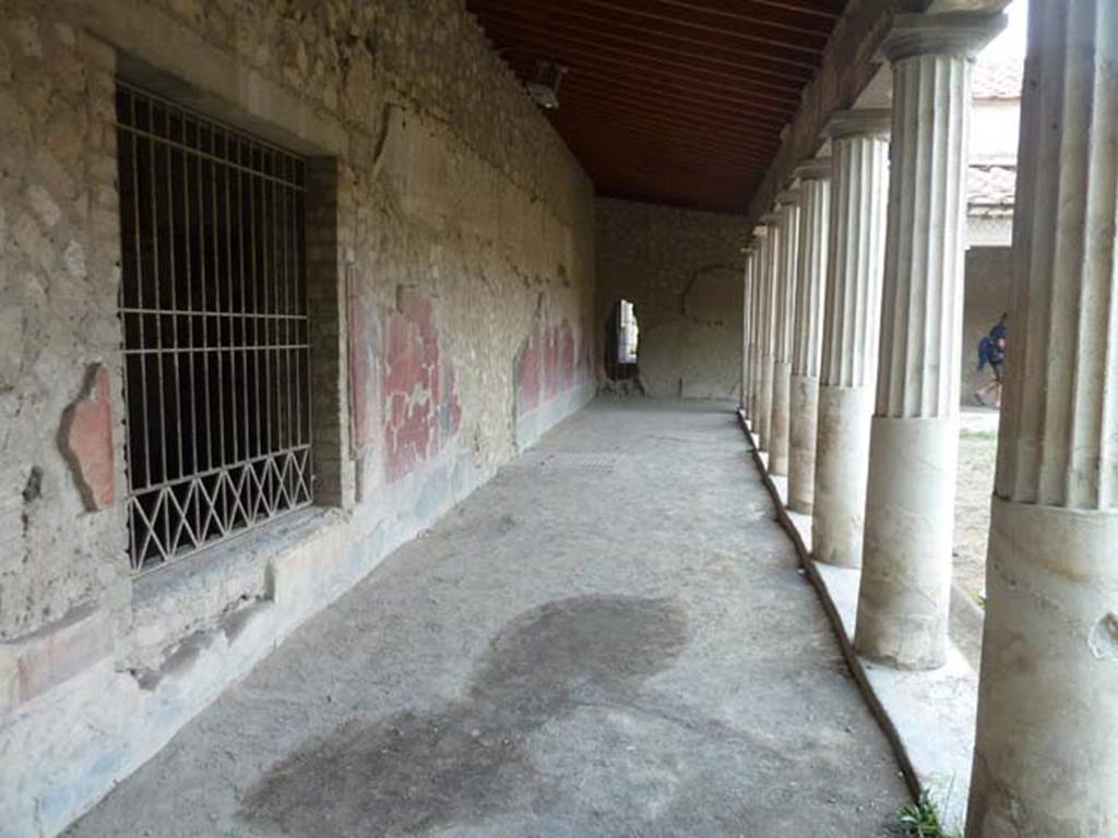 Oplontis, September 2015. Portico 40, looking north along west side.
 
