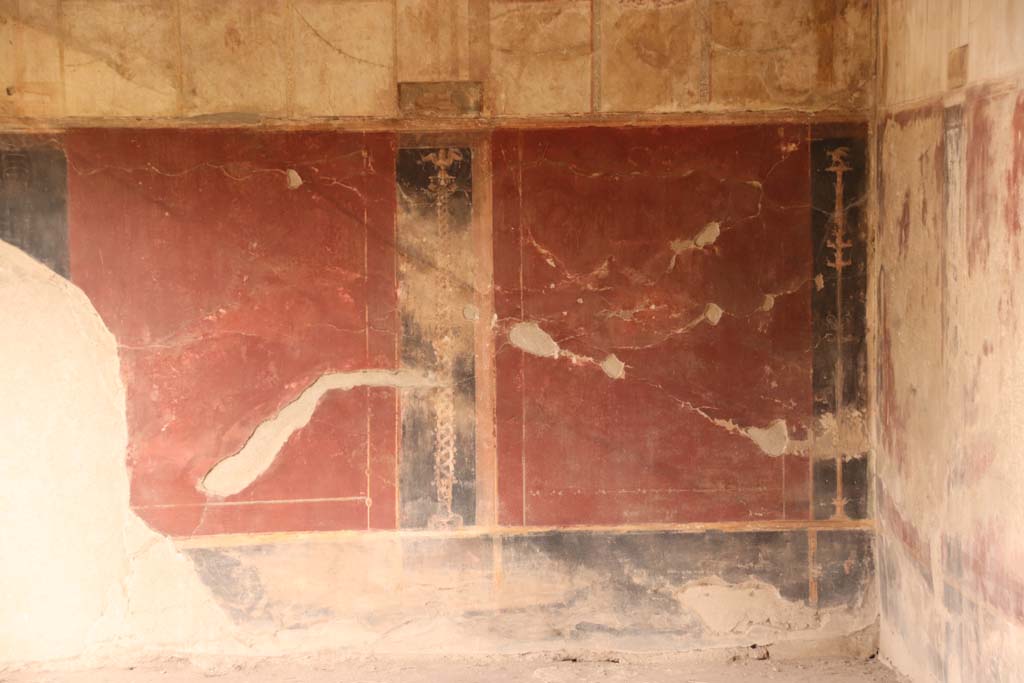 Oplontis, May 2010. Area 40, painted wall decoration from north wall. Photo courtesy of Buzz Ferebee.