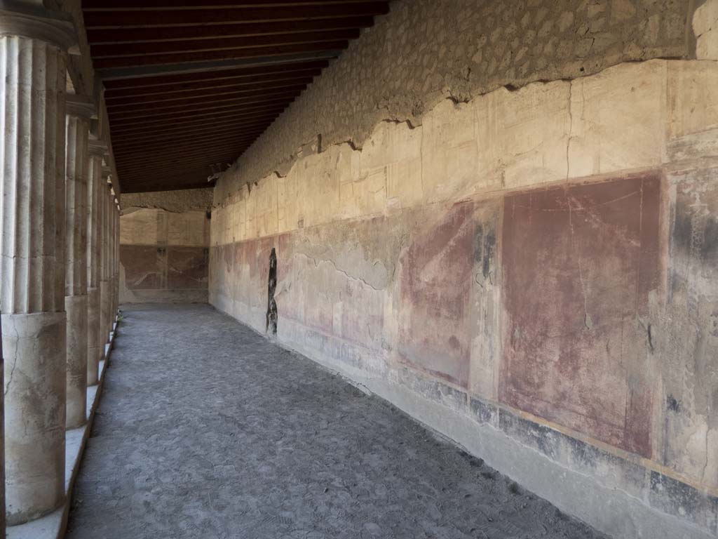 Oplontis, September 2015. Room 41, looking south-west through doorway in south wall, onto Portico 24.