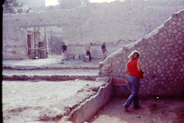 Oplontis, May 2011. Area 59, the south-east peristyle. Looking west across peristyle. Photo courtesy of Buzz Ferebee.