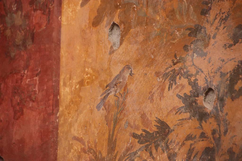 Oplontis Villa of Poppea, September 2021. Room 68, west wall from north end. Photo courtesy of Klaus Heese.
