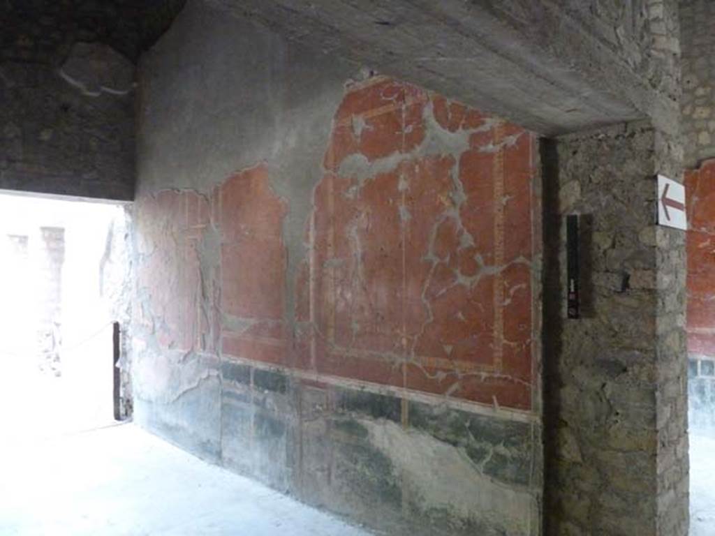 Oplontis, May 2011. Room 79, south wall at west end. Photo courtesy of Michael Binns.