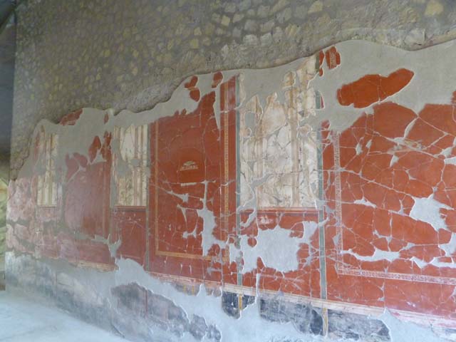 Oplontis, May 2011. Room 81, looking west along north wall. Photo courtesy of Michael Binns.