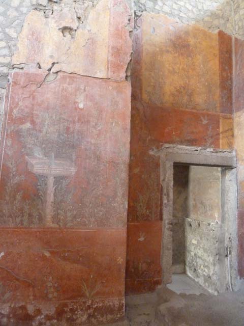 Oplontis, September 2011. Room 89, looking towards south wall with semi-circular window into room 87. Photo courtesy of Michael Binns.