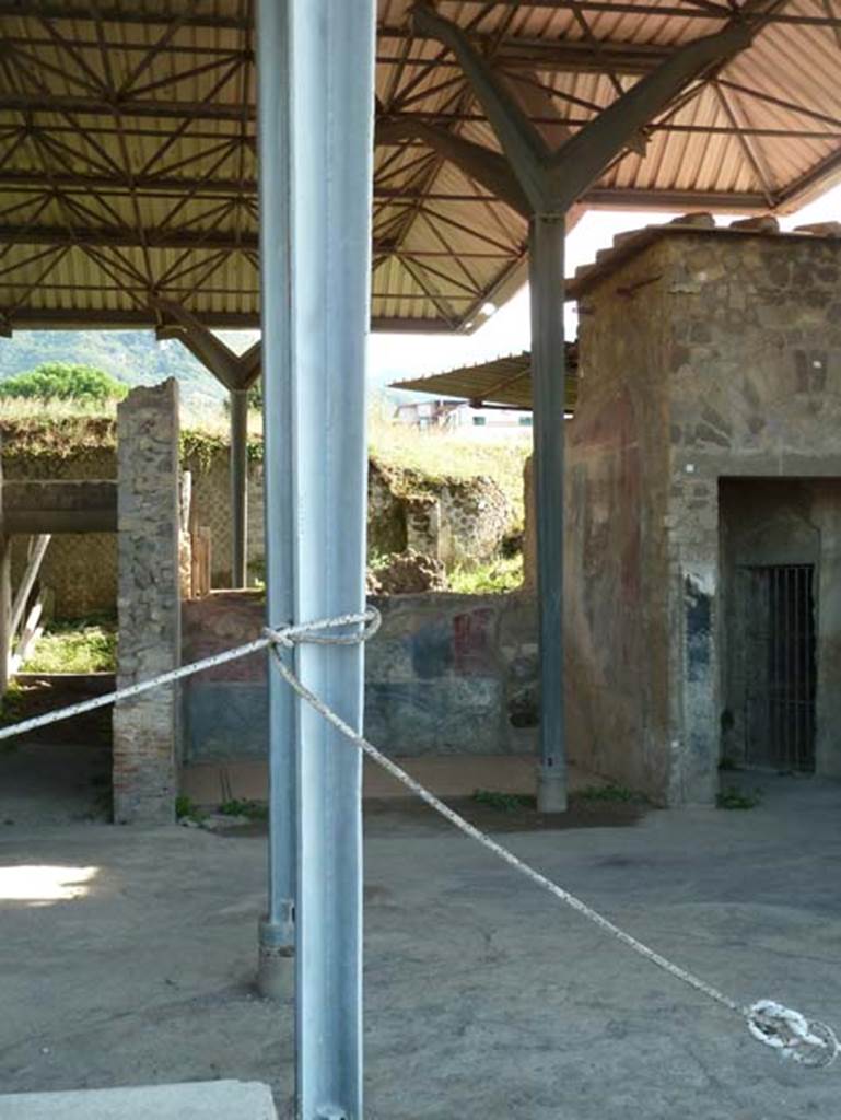 Stabiae, Secondo Complesso (Villa B), September 2015. Looking south to rear of room 20.