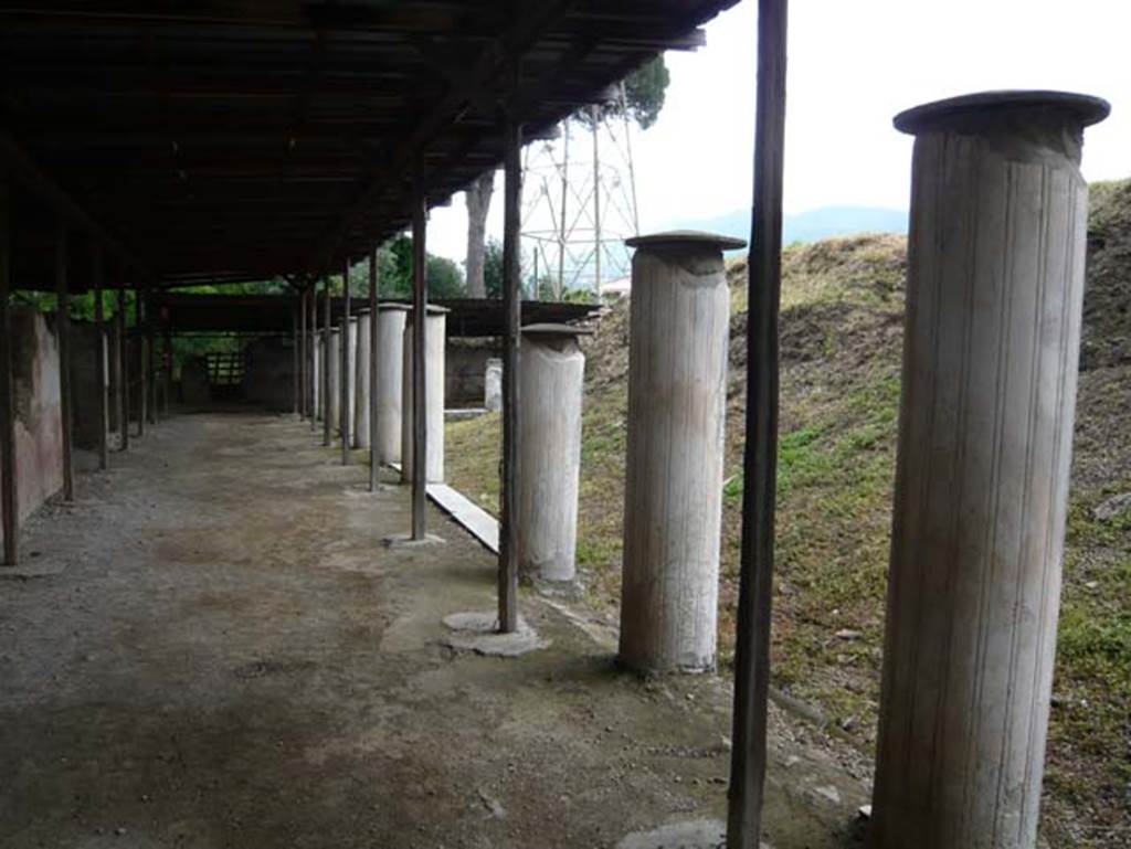 Stabiae, Secondo Complesso (Villa B), May 2010. Room 1, looking east along north portico of peristyle. Photo courtesy of Buzz Ferebee.
