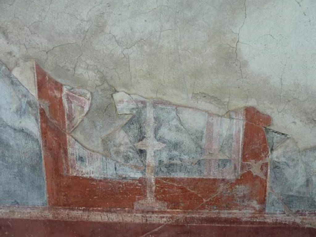 Stabiae, Secondo Complesso (Villa B), September 2015. Room 1, panel in west wall of portico.
