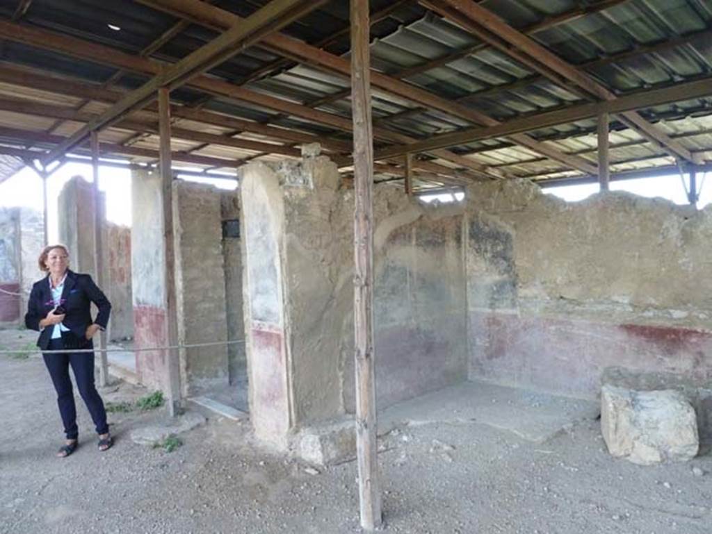 Stabiae, Secondo Complesso (Villa B), September 2015. Room 9, looking towards north-west corner.