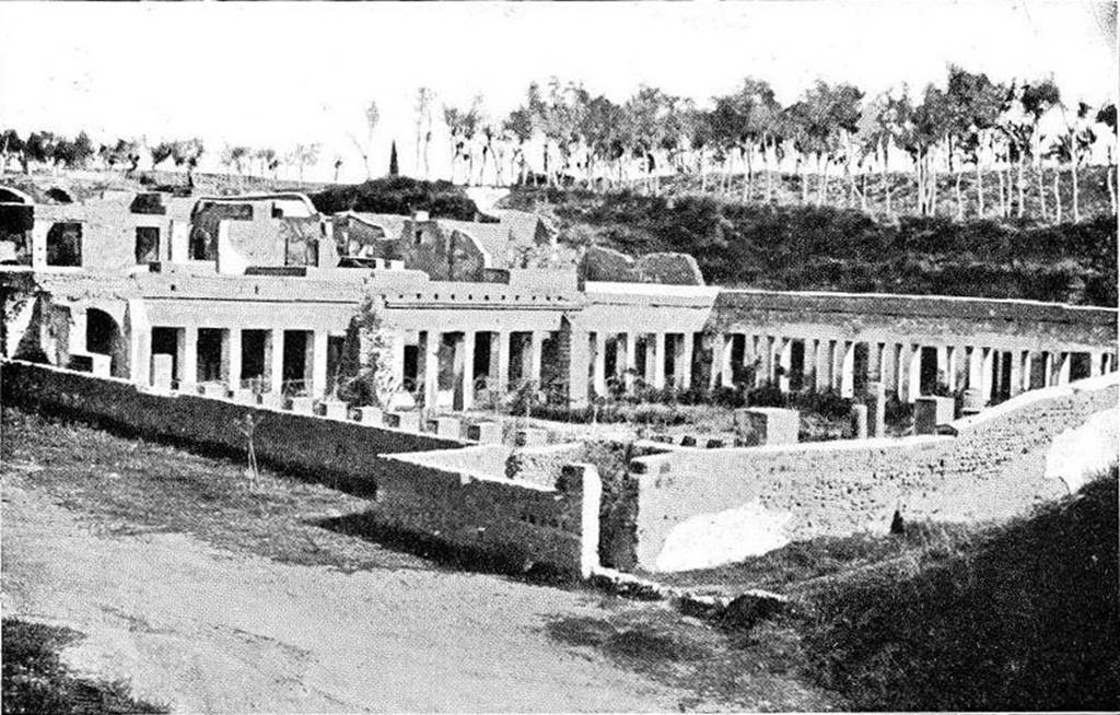 HGW24 Pompeii. 1915. Looking south-east from the north-west turret. Photo courtesy of Rick Bauer.