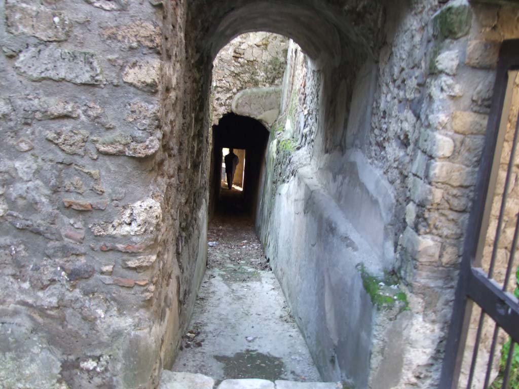 HGW24 Pompeii. December 2006. Corridor down to lower level. 
(Villa Diomedes Project – corridor 62).
(Fontaine, room 5,12).
