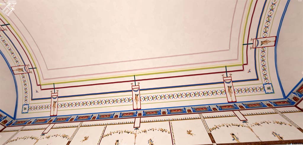 HGW24 Pompeii. Vaulted upper walls and ceiling. 3D reconstruction.
© Villa Diomedes Project http://villadiomede.huma-num.fr/3D/app.html 
(Villa Diomedes Project – area 53). 
(Fontaine, room 5,5).
