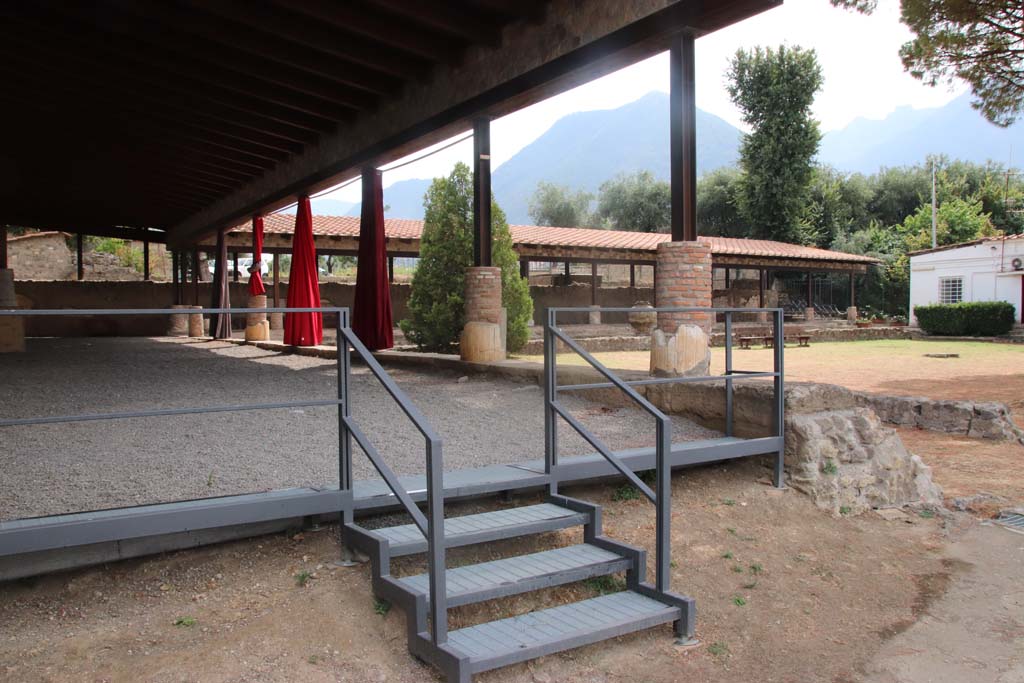 Villa San Marco, Stabiae, September 2019. Peristyle 66, looking from north-east corner. Photo courtesy of Klaus Heese.