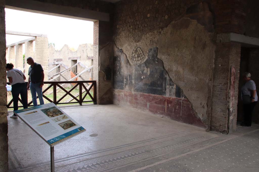 Villa San Marco, Stabiae, September 2019. Room 59, looking across tablinum. Photo courtesy of Klaus Heese.

