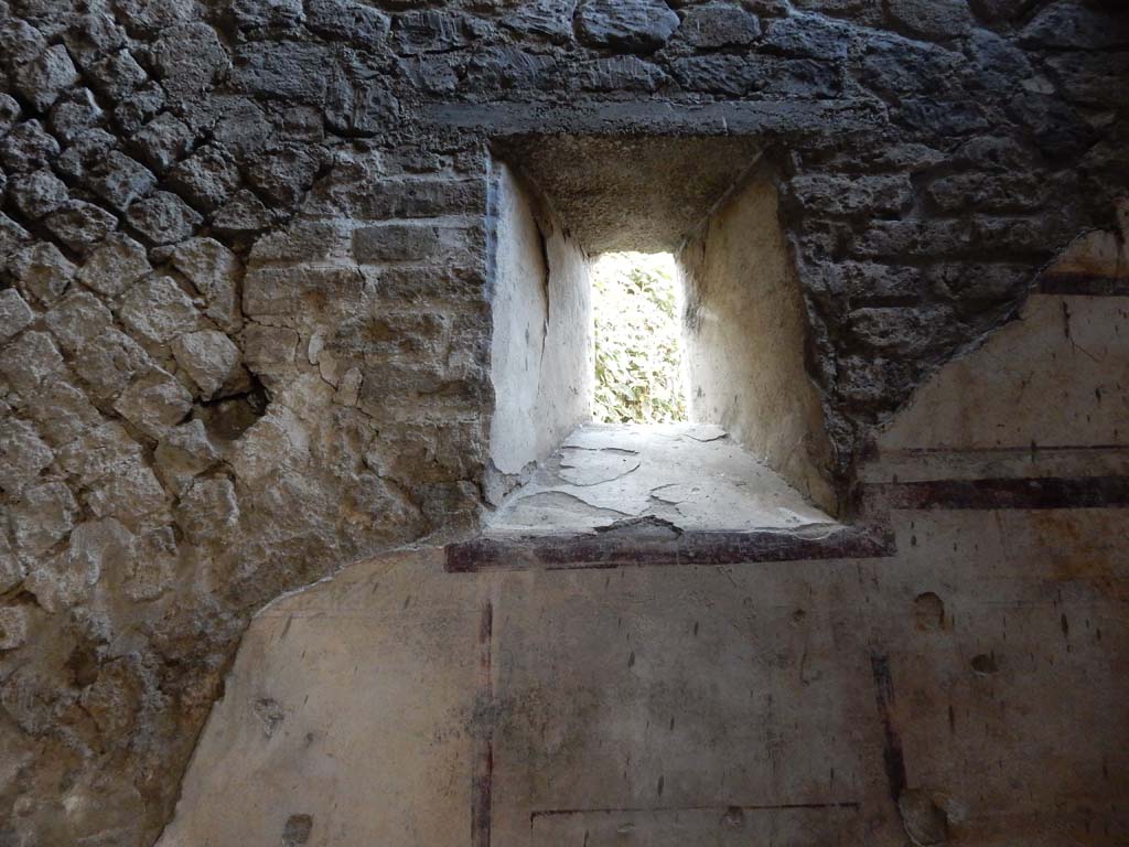 Villa San Marco, Stabiae, June 2019. Room 61, window in south wall. Photo courtesy of Buzz Ferebee.