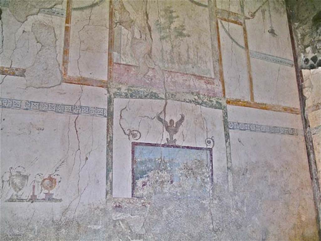 Castellammare di Stabia, Villa San Marco, April 2005. Centre of east wall of room 57. Photo courtesy of Michael Binns.
