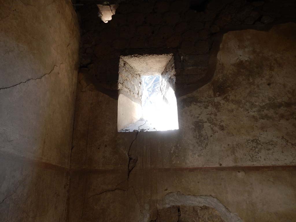 Villa San Marco, Stabiae, June 2019. Corridor 49, window in south wall. Photo courtesy of Buzz Ferebee