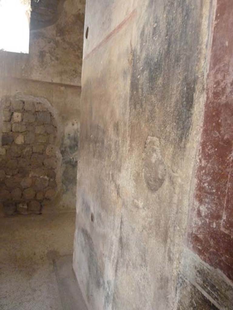 Villa San Marco, Stabiae, September 2015. Corridor 49, west wall, looking south.