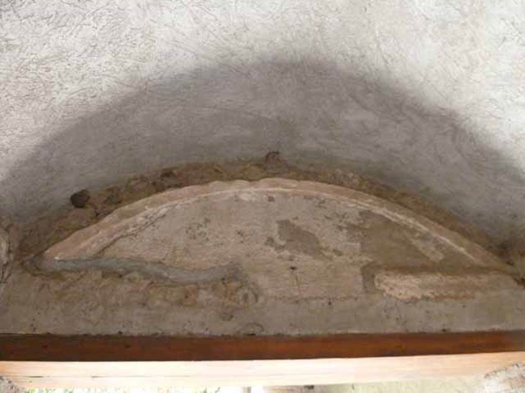 Villa of Mysteries, Pompeii. May 2010. Room 42, vaulted ceiling of east wall.