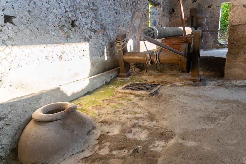 Villa of Mysteries, Pompeii. October 2023. Room 48-9. Looking east from doorway. Photo courtesy of Johannes Eber.