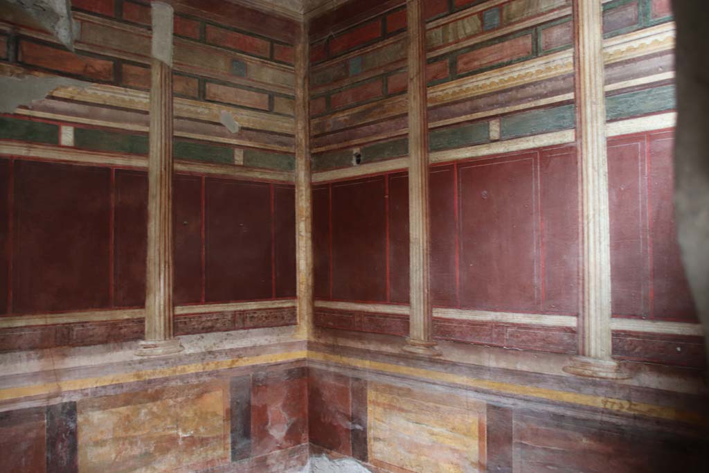 Villa of Mysteries, Pompeii. September 2021. Room 15, looking towards north-west corner. Photo courtesy of Klaus Heese.