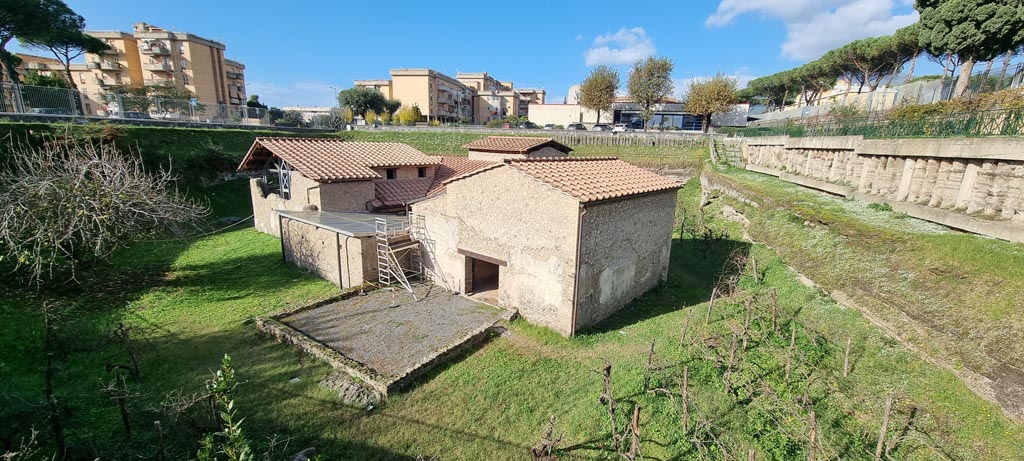 Villa Regina, Boscoreale. December 2023. Looking towards east side, with north side, on right. Photo courtesy of Miriam Colomer.